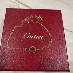 Cartier Gold Necklace with Minimalist Charm Design